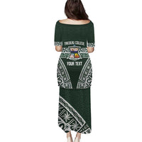 Personalised Tonga Takuilau College Puletasi 50th Anniversary Ngatu Kupesi - Polynesian Pride