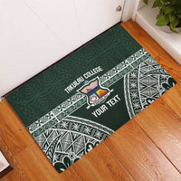 Personalised Tonga Takuilau College Rubber Doormat 50th Anniversary Ngatu Kupesi - Polynesian Pride
