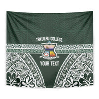 Personalised Tonga Takuilau College Tapestry 50th Anniversary Ngatu Kupesi - Polynesian Pride