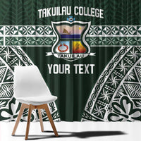 Personalised Tonga Takuilau College Window Curtain 50th Anniversary Ngatu Kupesi - Polynesian Pride