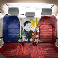 Philippines Rizal Day Back Car Seat Cover Filipino Sampaguita Grunge Style - Polynesian Pride