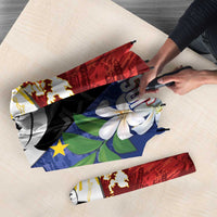Philippines Rizal Day Umbrella Filipino Sampaguita Grunge Style - Polynesian Pride