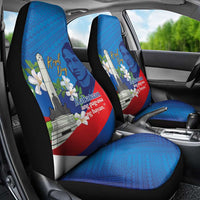 Philippines Rizal Day Car Seat Cover Filipino Motto Stella Polynesian Pattern - Polynesian Pride