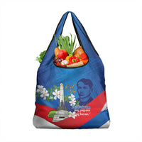 Philippines Rizal Day Grocery Bag Filipino Motto Stella Polynesian Pattern - Polynesian Pride