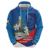 Philippines Rizal Day Hoodie Filipino Motto Stella Polynesian Pattern - Polynesian Pride
