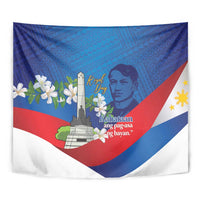 Philippines Rizal Day Tapestry Filipino Motto Stella Polynesian Pattern - Polynesian Pride