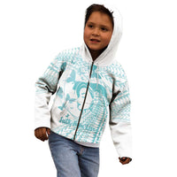 Polynesia Cervical Cancer Awareness Month Kid Hoodie Polynesian Women Faith Hope Love!