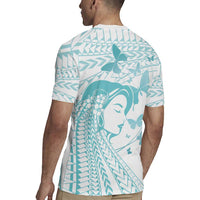 Polynesia Cervical Cancer Awareness Month Rugby Jersey Polynesian Women Faith Hope Love!