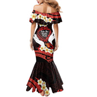 Polynesia AIDS Awareness Month Mermaid Dress Take The Rights Path Polynesian Pattern