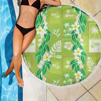 Aloha Hawaii Tuberose Lei Beach Blanket Tropical Vibes Green Color - Polynesian Pride