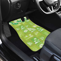 Aloha Hawaii Tuberose Lei Car Mats Tropical Vibes Green Color - Polynesian Pride