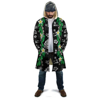 Aloha Hawaii Tuberose Lei Cloak Tropical Vibes Black Color - Polynesian Pride