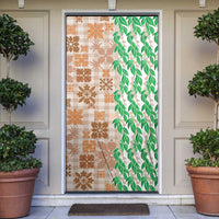 Aloha Hawaii Palaka Tuberose Lei Door Cover Hawaiian Quilt Seamless Style - Polynesian Pride