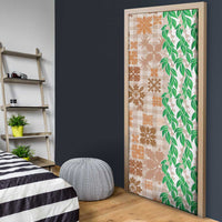 Aloha Hawaii Palaka Tuberose Lei Door Cover Hawaiian Quilt Seamless Style - Polynesian Pride