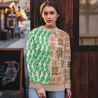 Aloha Hawaii Palaka Tuberose Lei Ugly Christmas Sweater Hawaiian Quilt Seamless Style - Polynesian Pride