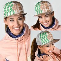 Aloha Hawaii Palaka Tuberose Lei Mesh Trucker Cap Hawaiian Quilt Seamless Style - Polynesian Pride