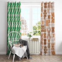 Aloha Hawaii Palaka Tuberose Lei Window Curtain Hawaiian Quilt Seamless Style - Polynesian Pride