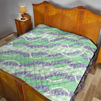 Pastel Green Hawaii Palaka Honohono Pikake Quilt Hawaiian Orchid Lei Polynesian Pattern - Polynesian Pride