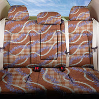 Orange Hawaii Palaka Honohono Pikake Back Car Seat Cover Hawaiian Orchid Lei Polynesian Pattern - Polynesian Pride