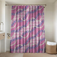 Pink Hawaii Palaka Honohono Pikake Bathroom Set Hawaiian Orchid Lei Polynesian Pattern - Polynesian Pride