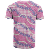 Pink Hawaii Palaka Honohono Pikake T Shirt Hawaiian Orchid Lei Polynesian Pattern LT14 - Polynesian Pride