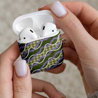 Green Hawaii Palaka Honohono Pikake AirPods Case Hawaiian Orchid Lei Polynesian Pattern LT14 - Polynesian Pride