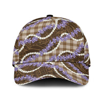 Brown Hawaii Palaka Honohono Pikake Classic Cap Hawaiian Orchid Lei Polynesian Pattern LT14 Universal Fit Brown - Polynesian Pride