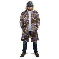 Brown Hawaii Palaka Honohono Pikake Cloak Hawaiian Orchid Lei Polynesian Pattern - Polynesian Pride