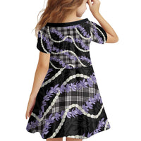 Black Hawaii Palaka Honohono Pikake Family Matching Mermaid Dress and Hawaiian Shirt Hawaiian Orchid Lei Polynesian Pattern - Polynesian Pride