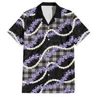 Black Hawaii Palaka Honohono Pikake Family Matching Tank Maxi Dress and Hawaiian Shirt Hawaiian Orchid Lei Polynesian Pattern - Polynesian Pride