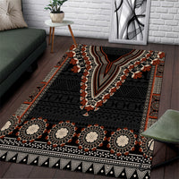 Bula Fiji Dashiki Vintage Fijian Masi Tapa Pattern Area Rug LT14 Brown - Polynesian Pride
