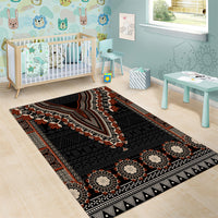 Bula Fiji Dashiki Vintage Fijian Masi Tapa Pattern Area Rug LT14 - Polynesian Pride