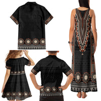 Bula Fiji Dashiki Vintage Fijian Masi Tapa Pattern Family Matching Tank Maxi Dress and Hawaiian Shirt LT14 - Polynesian Pride