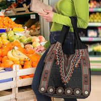 Bula Fiji Dashiki Vintage Fijian Masi Tapa Pattern Grocery Bag