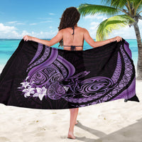 Purple Polynesia Easter Day Sarong Eggs With Bunny Polynesian Pattern LT14 - Polynesian Pride