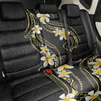 Polynesia Tattoo With Plumeria Back Car Seat Cover Elegant Vibes