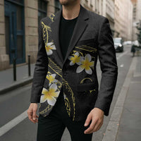 Polynesia Tattoo With Plumeria Blazer Elegant Vibes