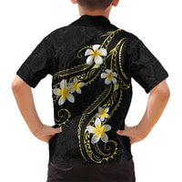 Polynesia Tattoo With Plumeria Family Matching Short Sleeve Bodycon Dress and Hawaiian Shirt Elegant Vibes