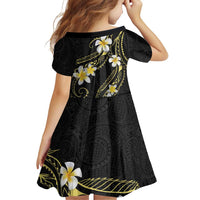 Polynesia Tattoo With Plumeria Family Matching Short Sleeve Bodycon Dress and Hawaiian Shirt Elegant Vibes