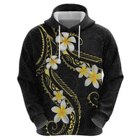 Polynesia Tattoo With Plumeria Hoodie Elegant Vibes