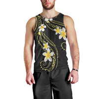 Polynesia Tattoo With Plumeria Men Tank Top Elegant Vibes