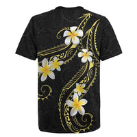 Polynesia Tattoo With Plumeria Rugby Jersey Elegant Vibes