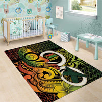 Vanuatu 1980 Area Rug Ni-Van Tamtam Sand Drawing Pattern