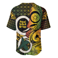 Vanuatu 1980 Baseball Jersey Ni-Van Tamtam Sand Drawing Pattern