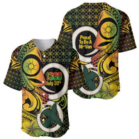 Vanuatu 1980 Baseball Jersey Ni-Van Tamtam Sand Drawing Pattern