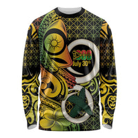 Vanuatu 1980 Long Sleeve Shirt Ni-Van Tamtam Sand Drawing Pattern