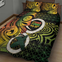 Vanuatu 1980 Quilt Bed Set Ni-Van Tamtam Sand Drawing Pattern