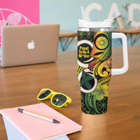 Vanuatu 1980 Tumbler With Handle Ni-Van Tamtam Sand Drawing Pattern