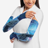 New Zealand Matariki Humpback Whale Arm Sleeves Paikea Maori New Year Blue Galaxy