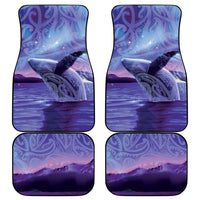 New Zealand Matariki Humpback Whale Car Mats Paikea Maori New Year Purple Galaxy
